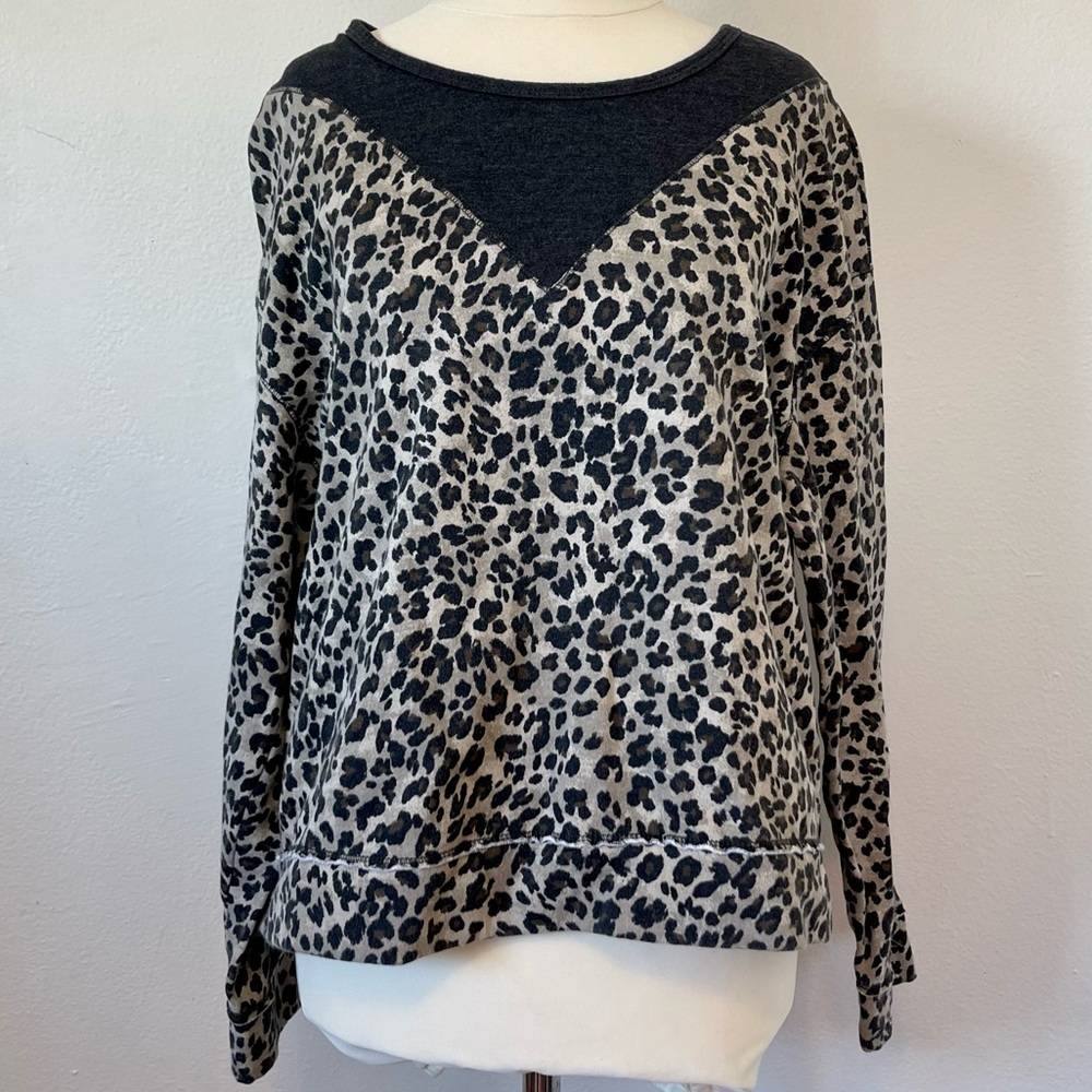 Nanette Lepore Animal Print Sweatshirt